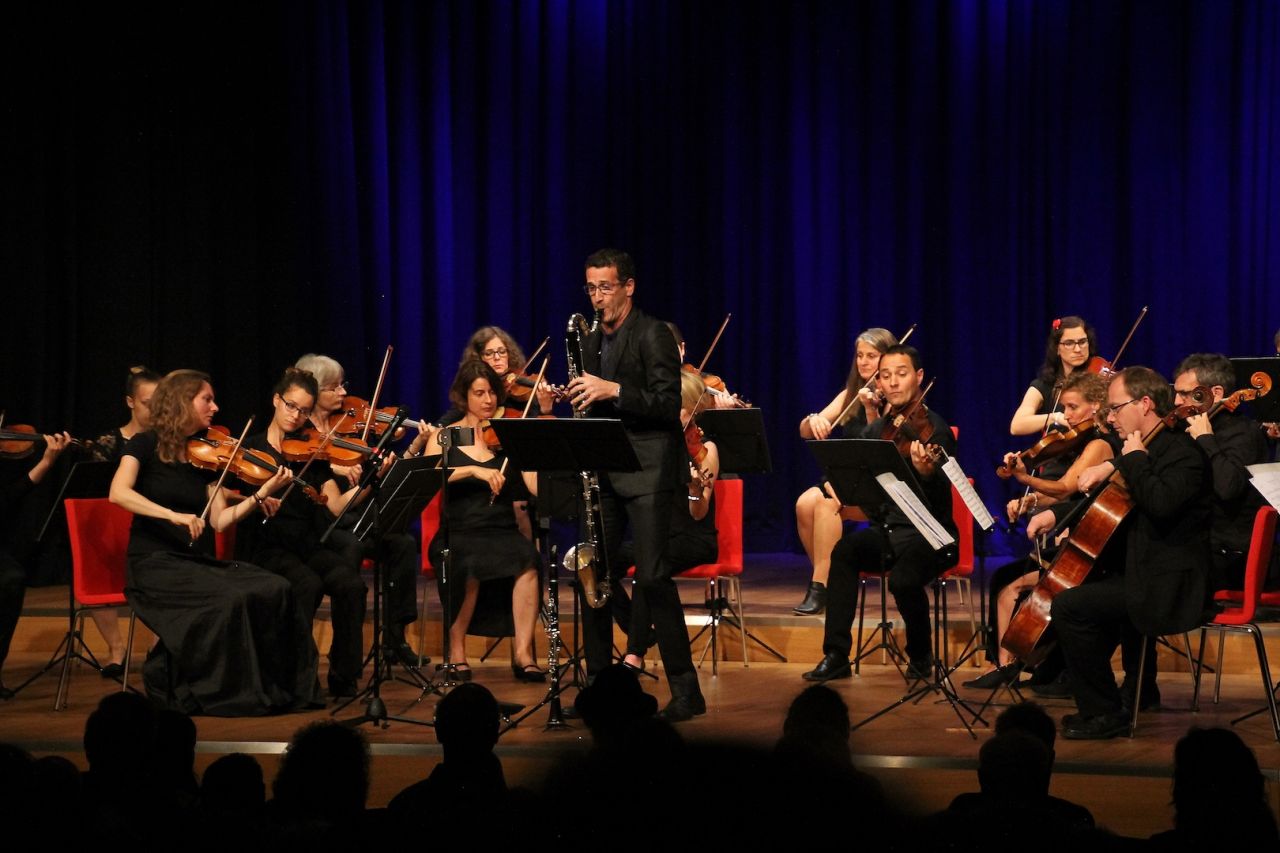 With the St. Gallen Chamber Orchestra, Switzerland
